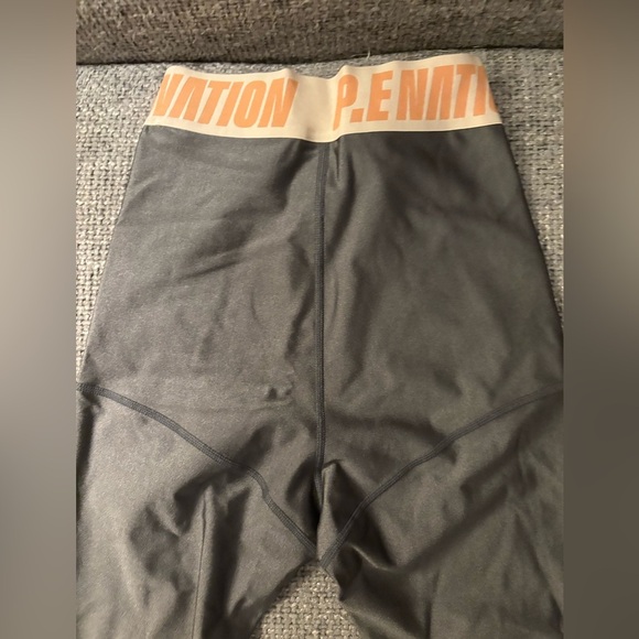 P.E Nation High-Rise Compression Leggings XS Blush Logo Waistband BNWT - Picture 3 of 10